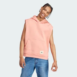 Adidas Lounge Sleeveless Fleece Hoodie - Men