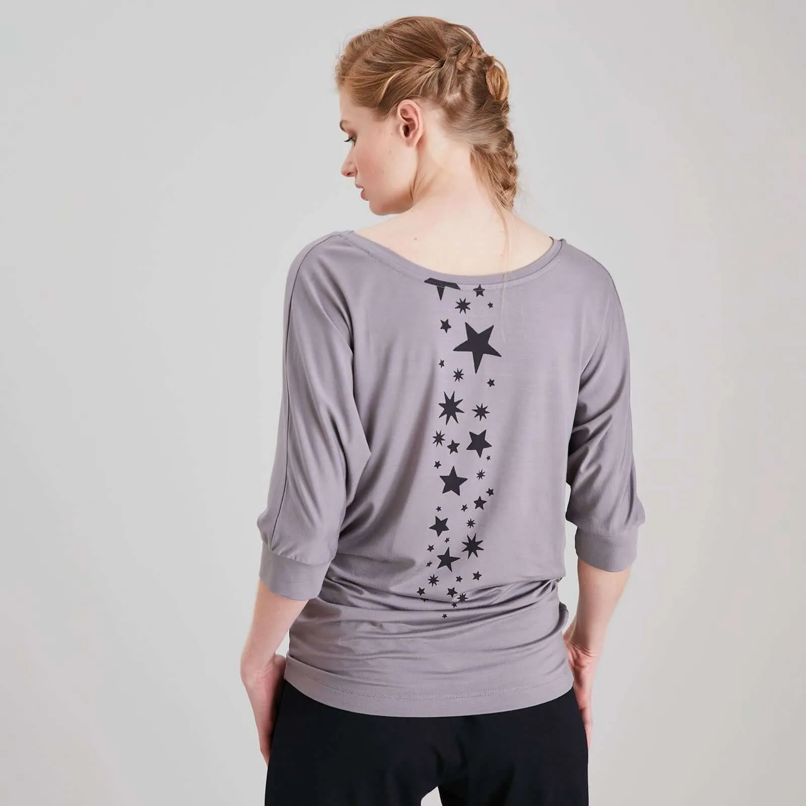 Asquith Grace 3/4 Sleeves Batwing Longline Top