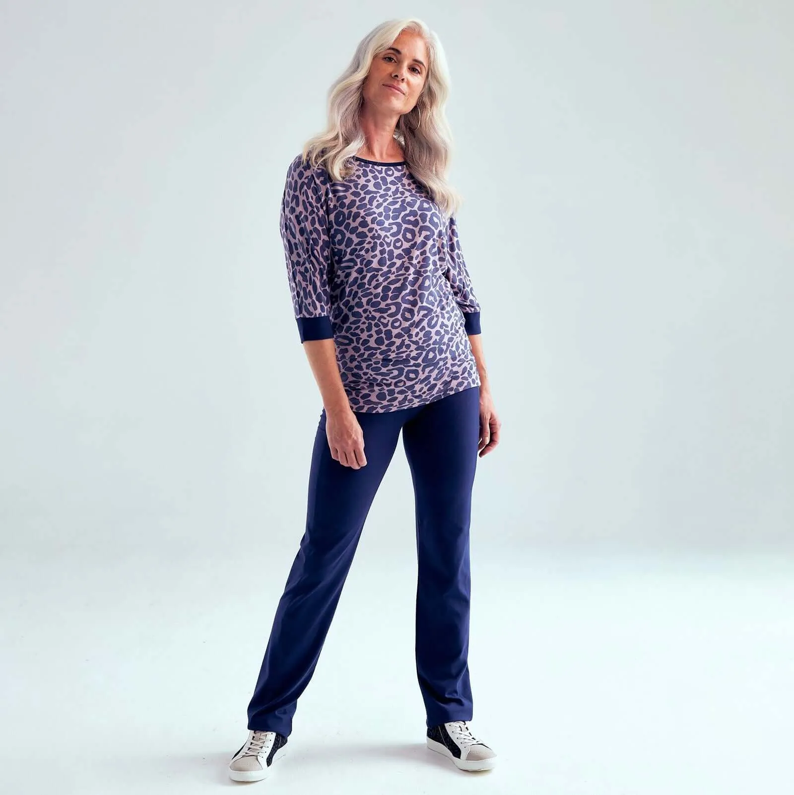 Asquith Grace 3/4 Sleeves Batwing Longline Top