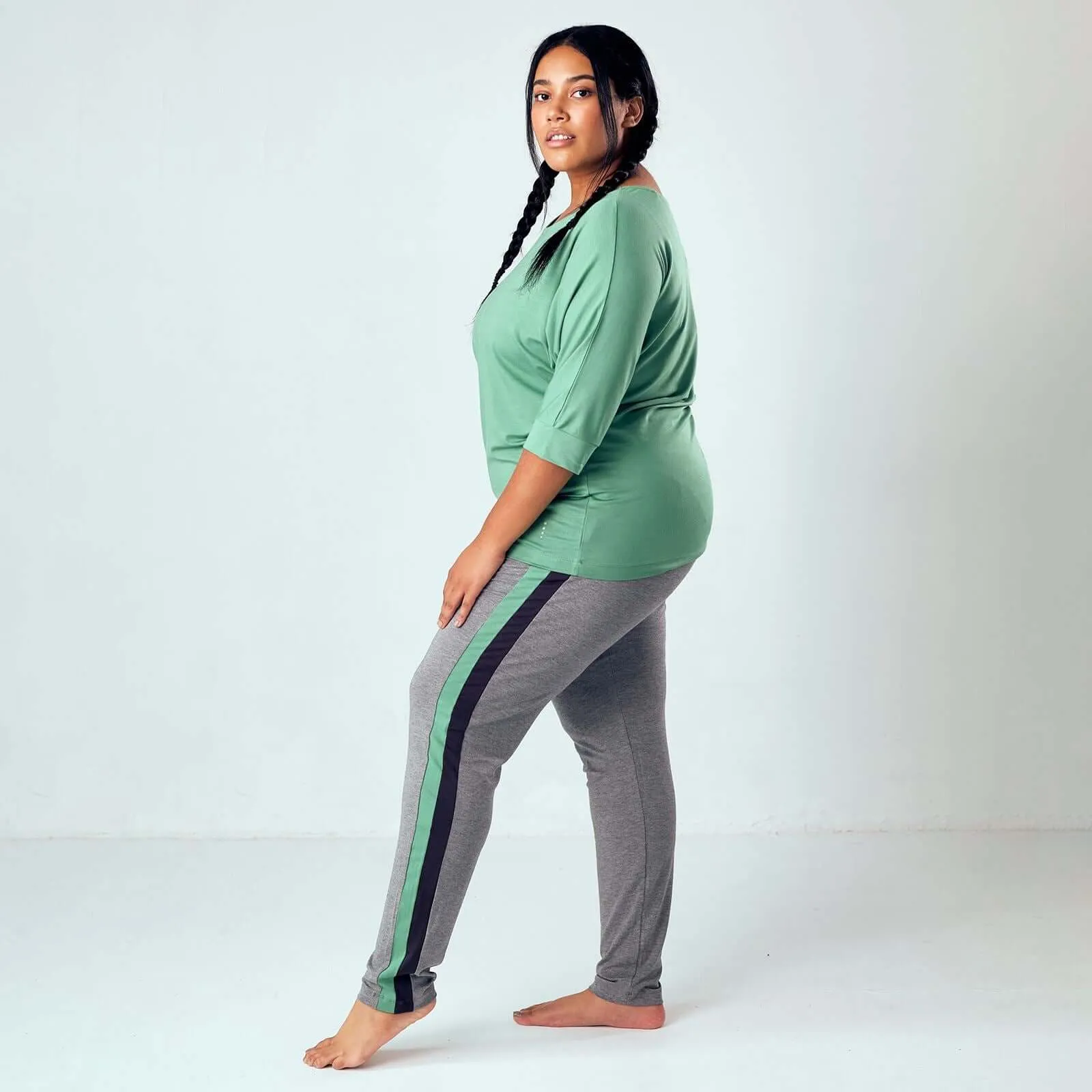 Asquith Grace 3/4 Sleeves Batwing Longline Top
