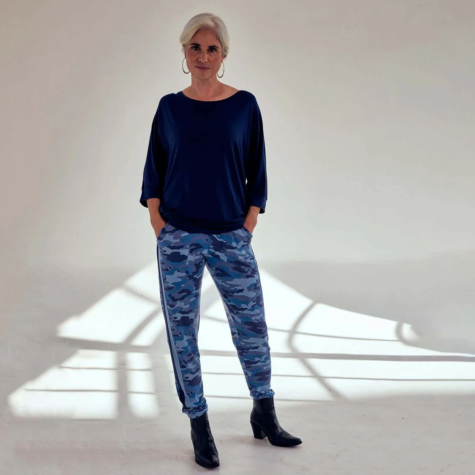 Asquith Grace 3/4 Sleeves Batwing Longline Top