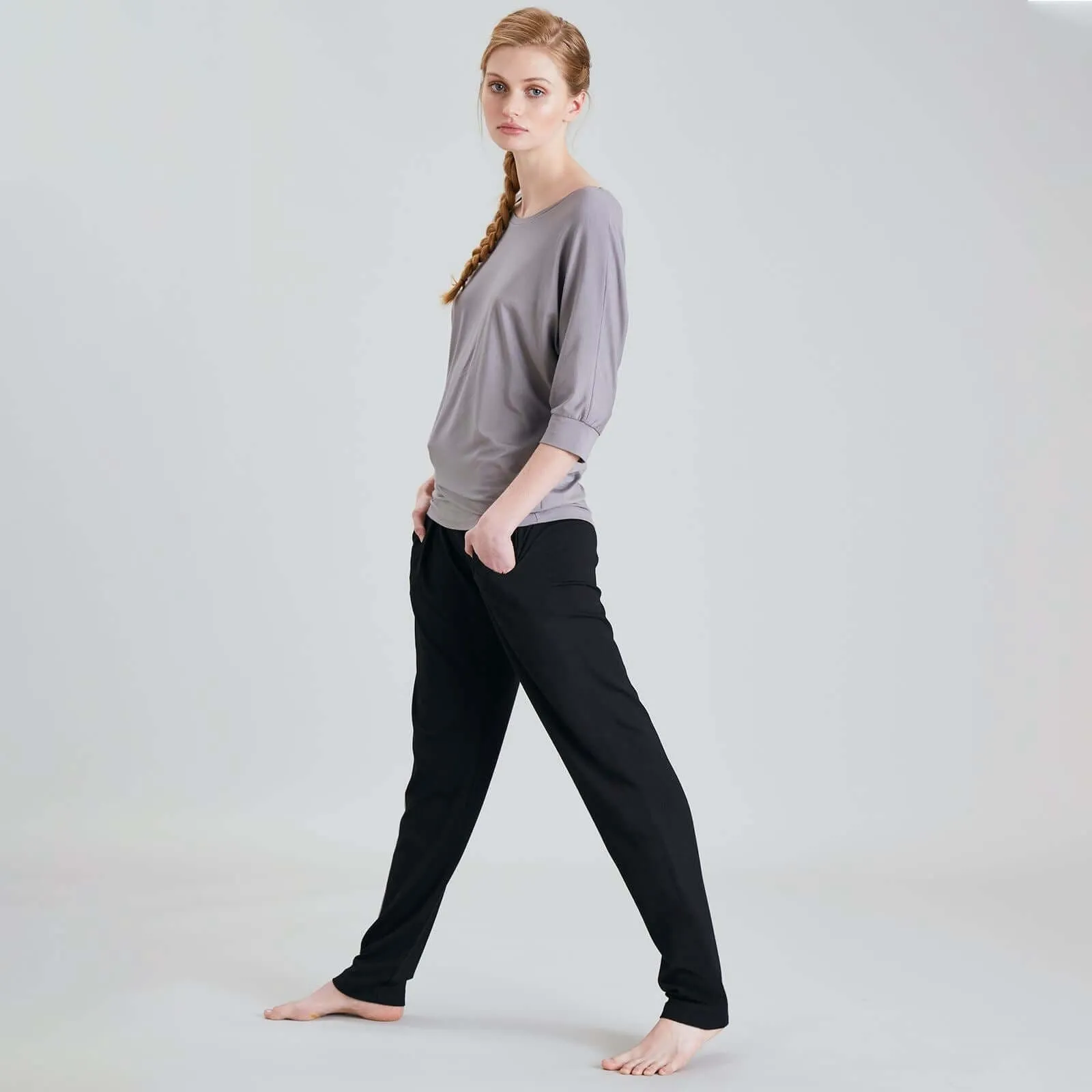 Asquith Grace 3/4 Sleeves Batwing Longline Top