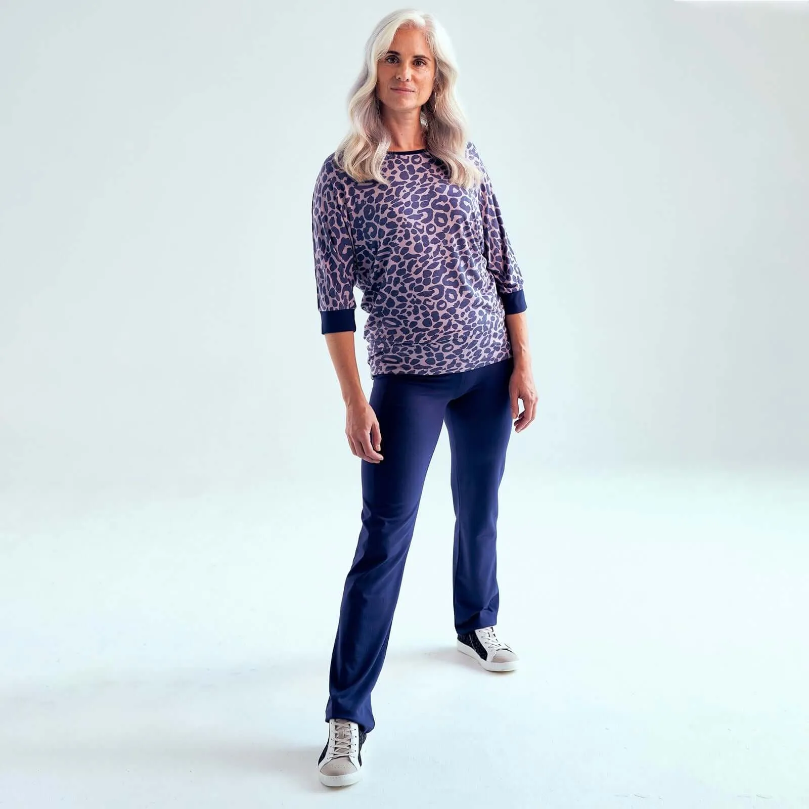 Asquith Grace 3/4 Sleeves Batwing Longline Top