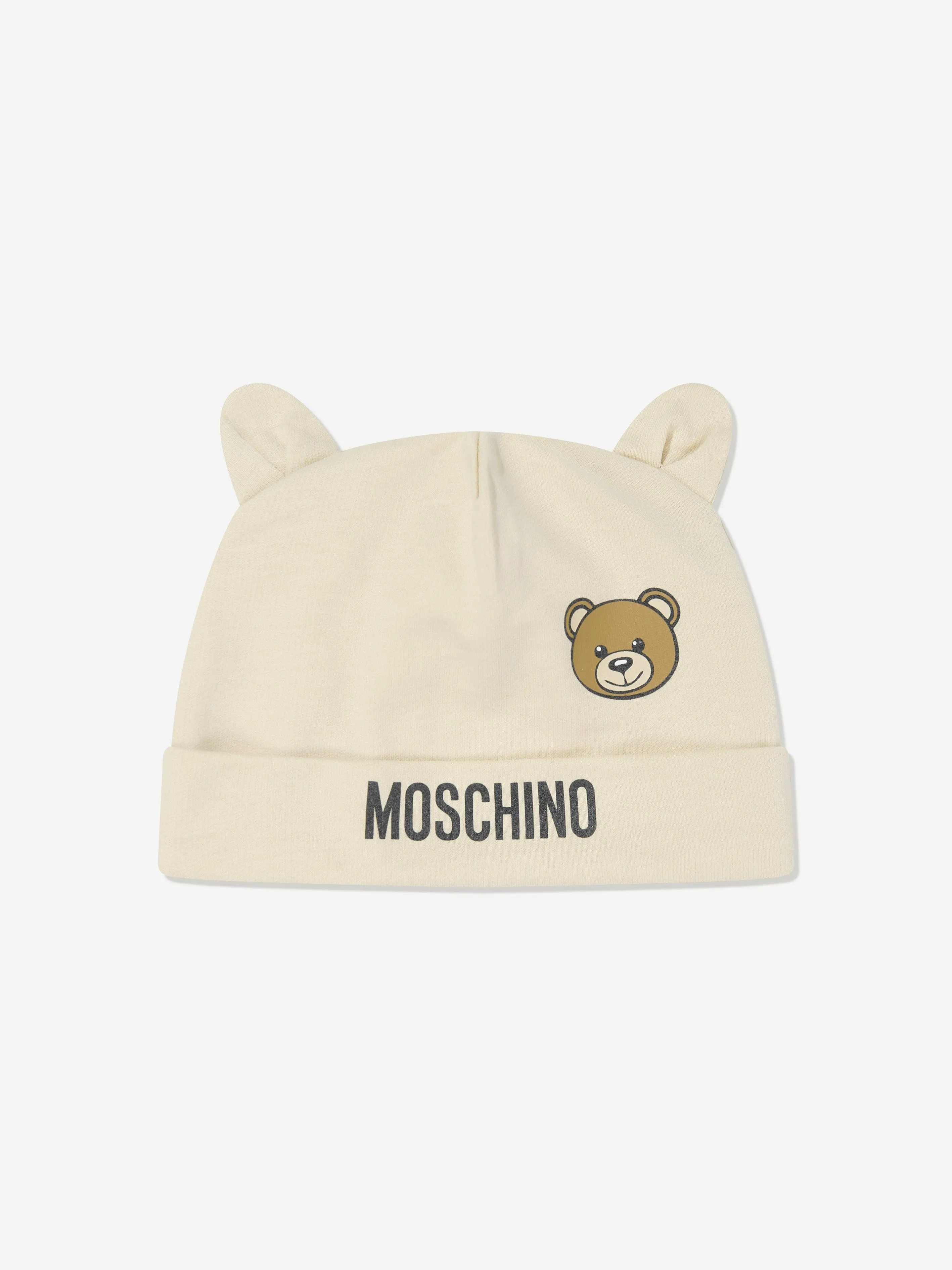 Baby Bear Logo Babygrow Set in Beige