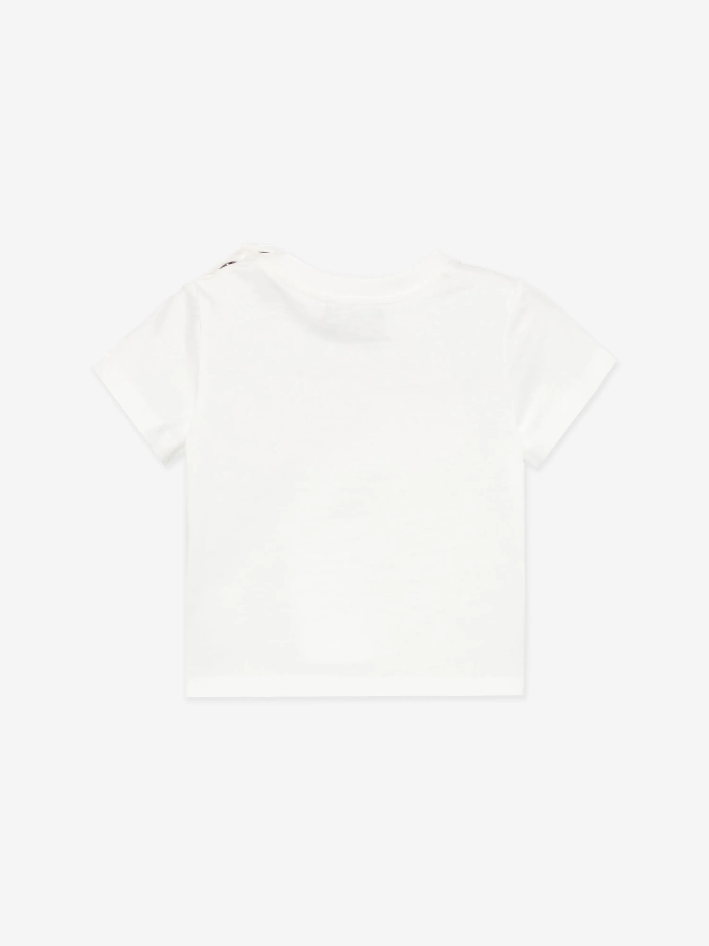 Baby Girls Bear Logo T-Shirt in Ivory