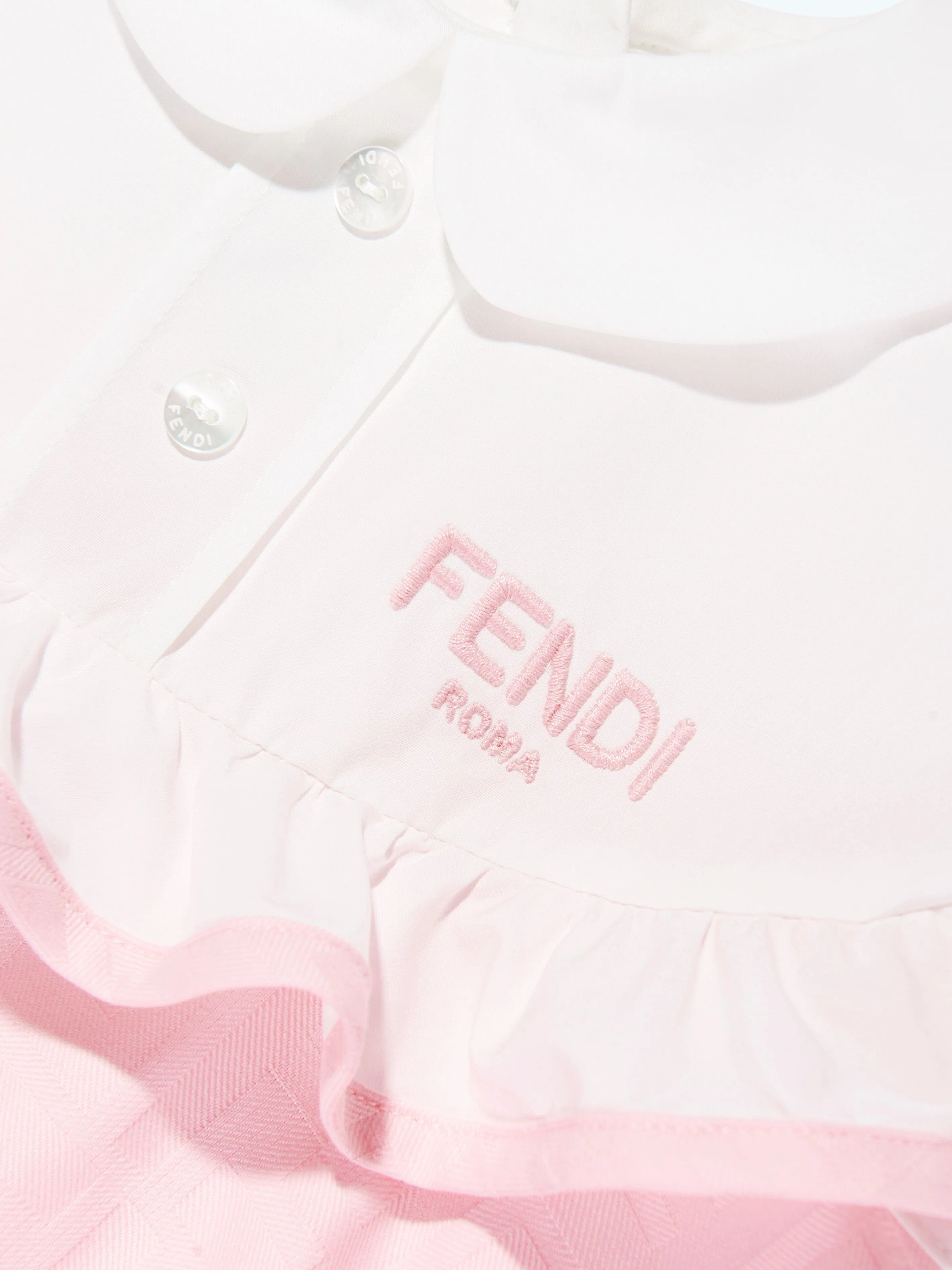 Baby Girls FF Jacquard Logo Dress in Pink