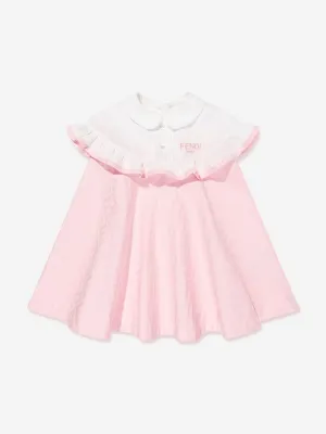 Baby Girls FF Jacquard Logo Dress in Pink