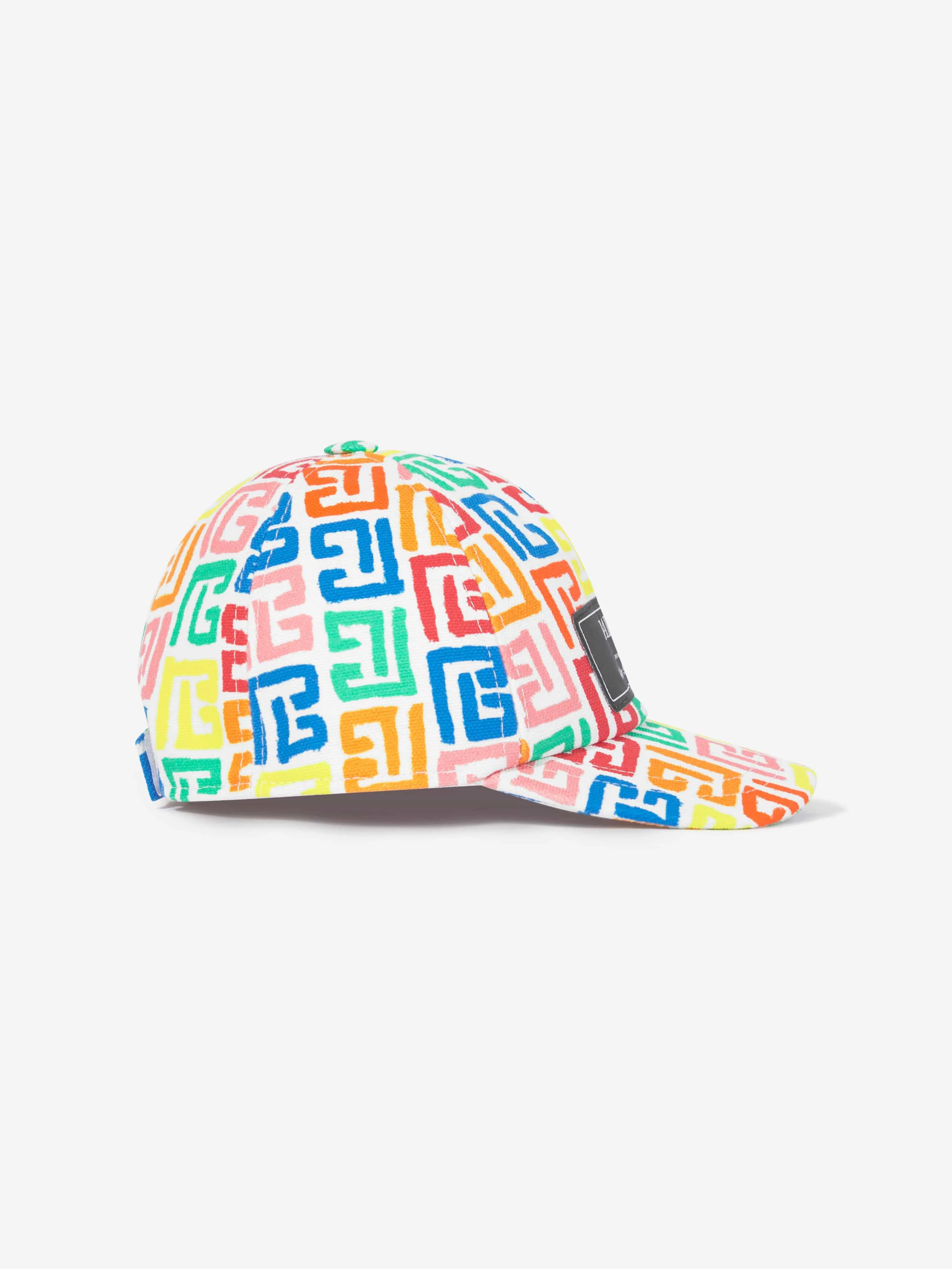 Balmain Kids Monogram Cap in Multicolour