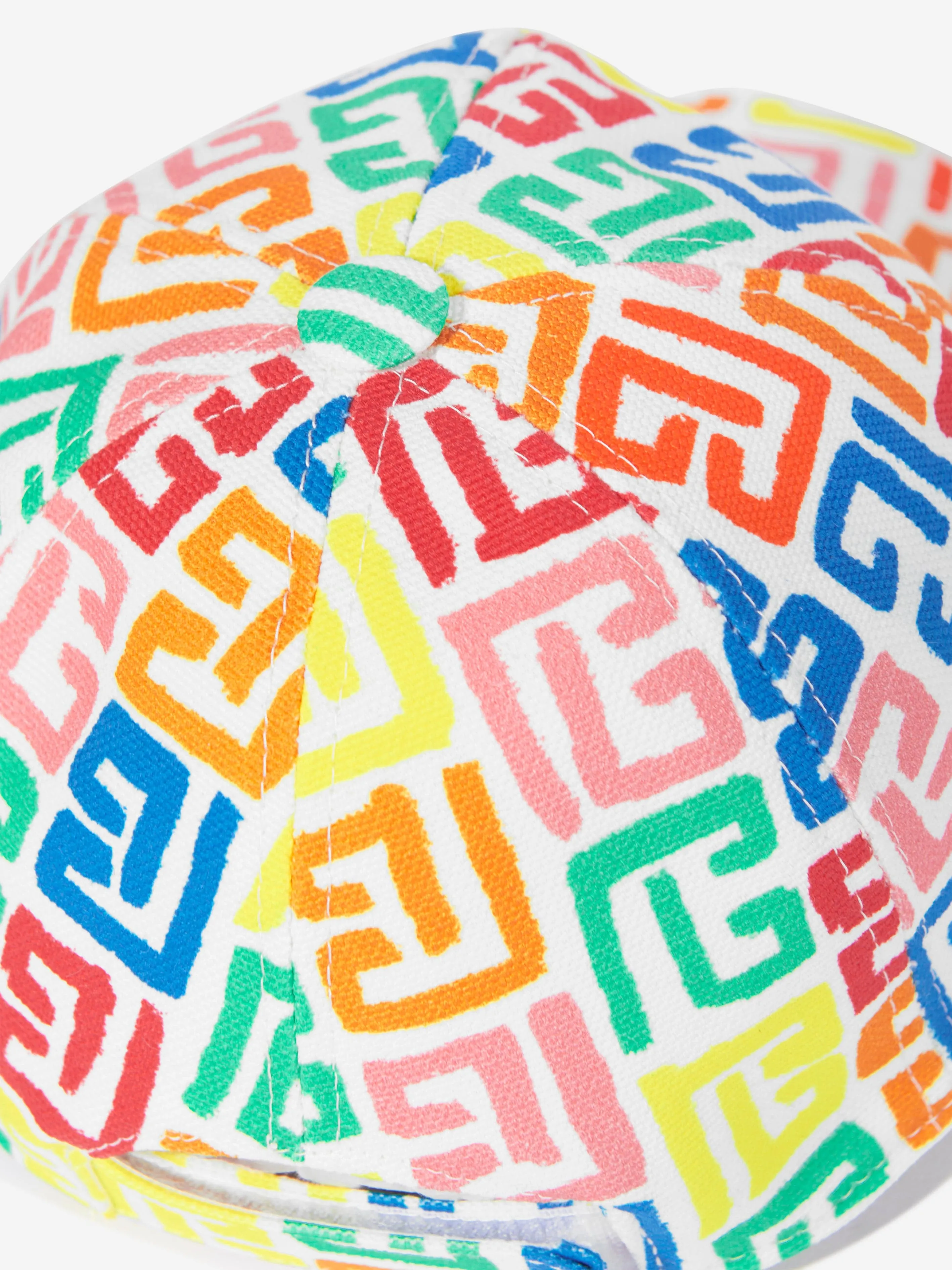Balmain Kids Monogram Cap in Multicolour