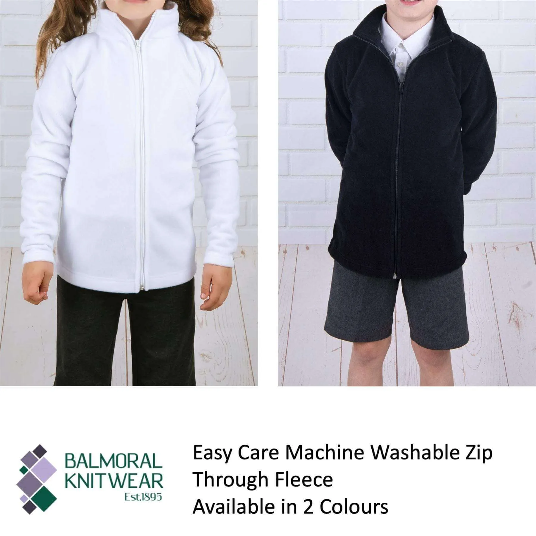 Balmoral Zip Through Unisex Kids Fleece Jacket