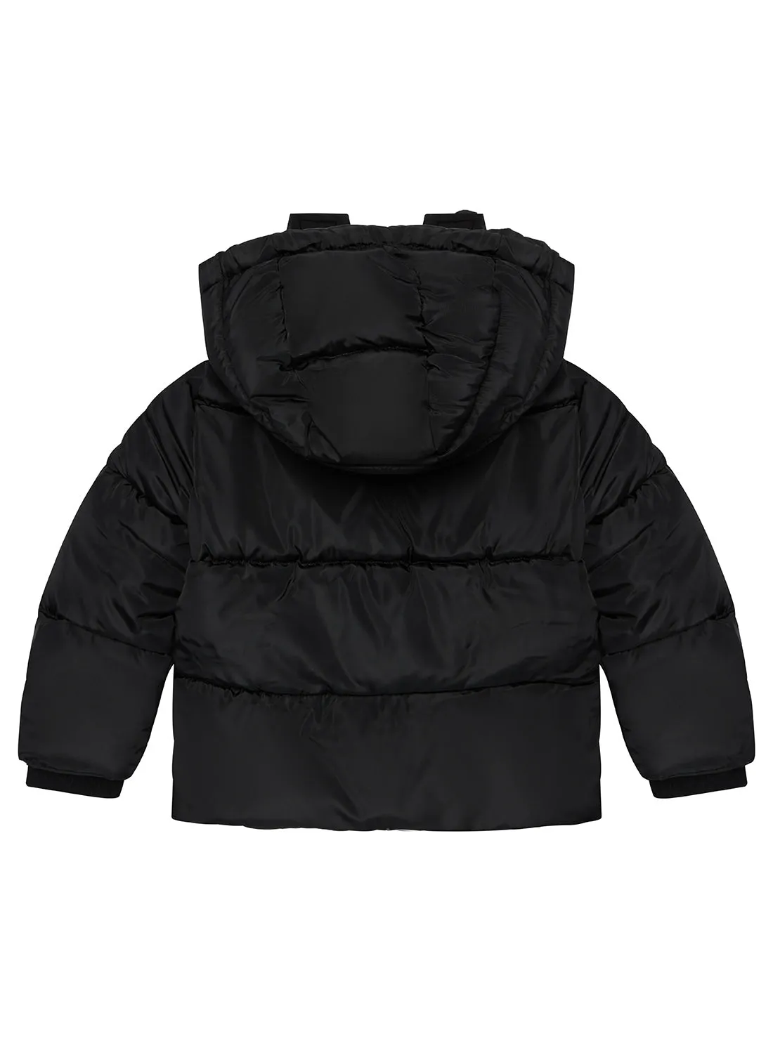 Black Hooded Padded Jacket (2-7) Guess