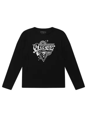 Black Long Sleeve T-Shirt (7-16) Guess