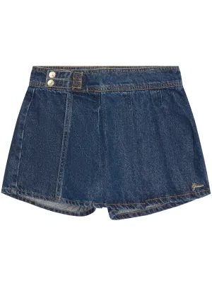 Blue Denim Lurex Skort Guess