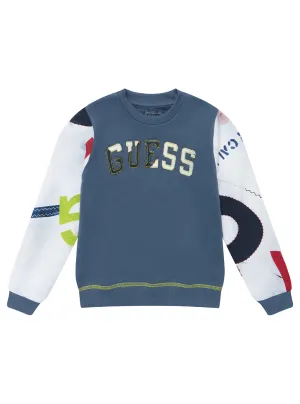 Blue Long Sleeve Active Top (2-7) Guess