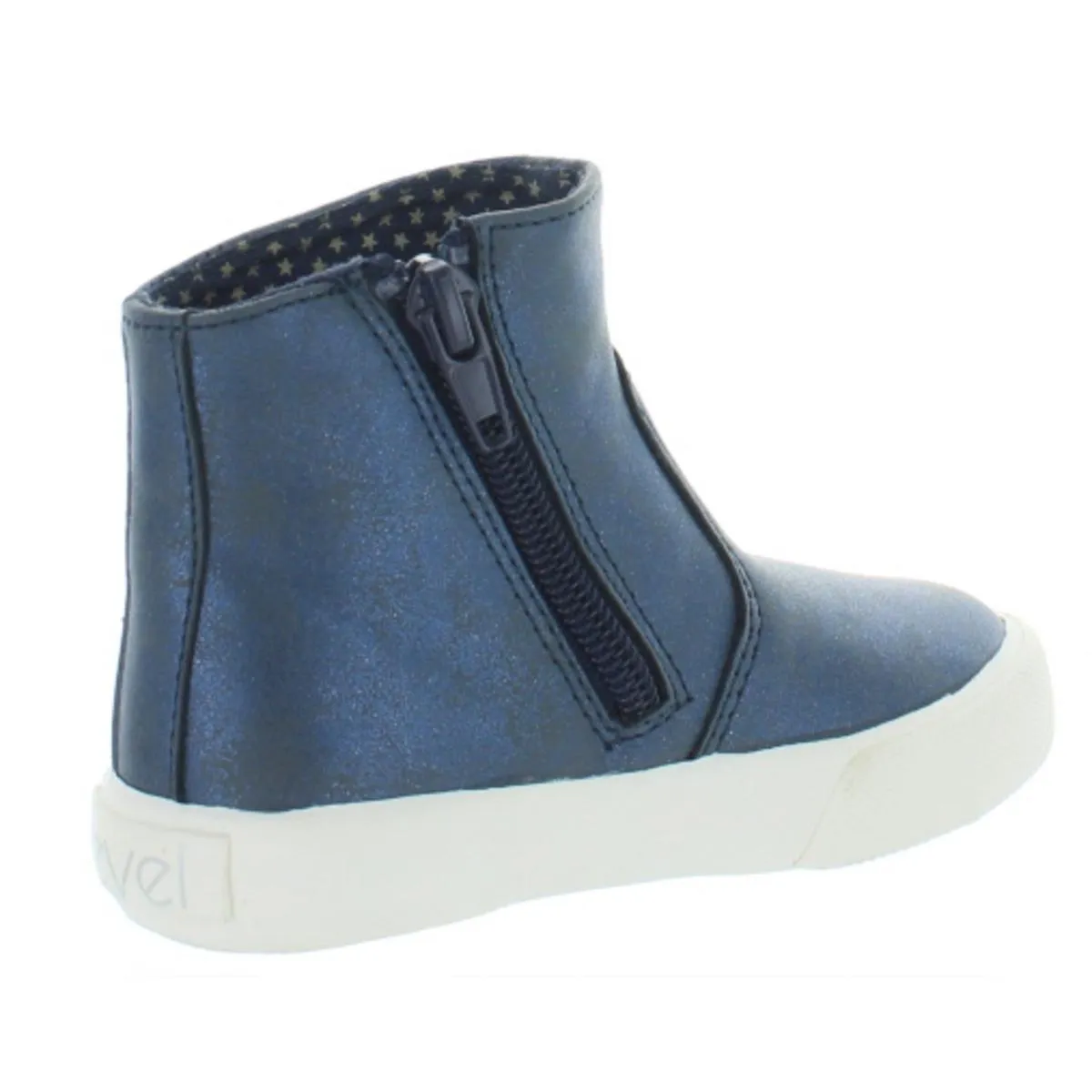 Bobby Girls Faux Leather Shimmer Casual Boots