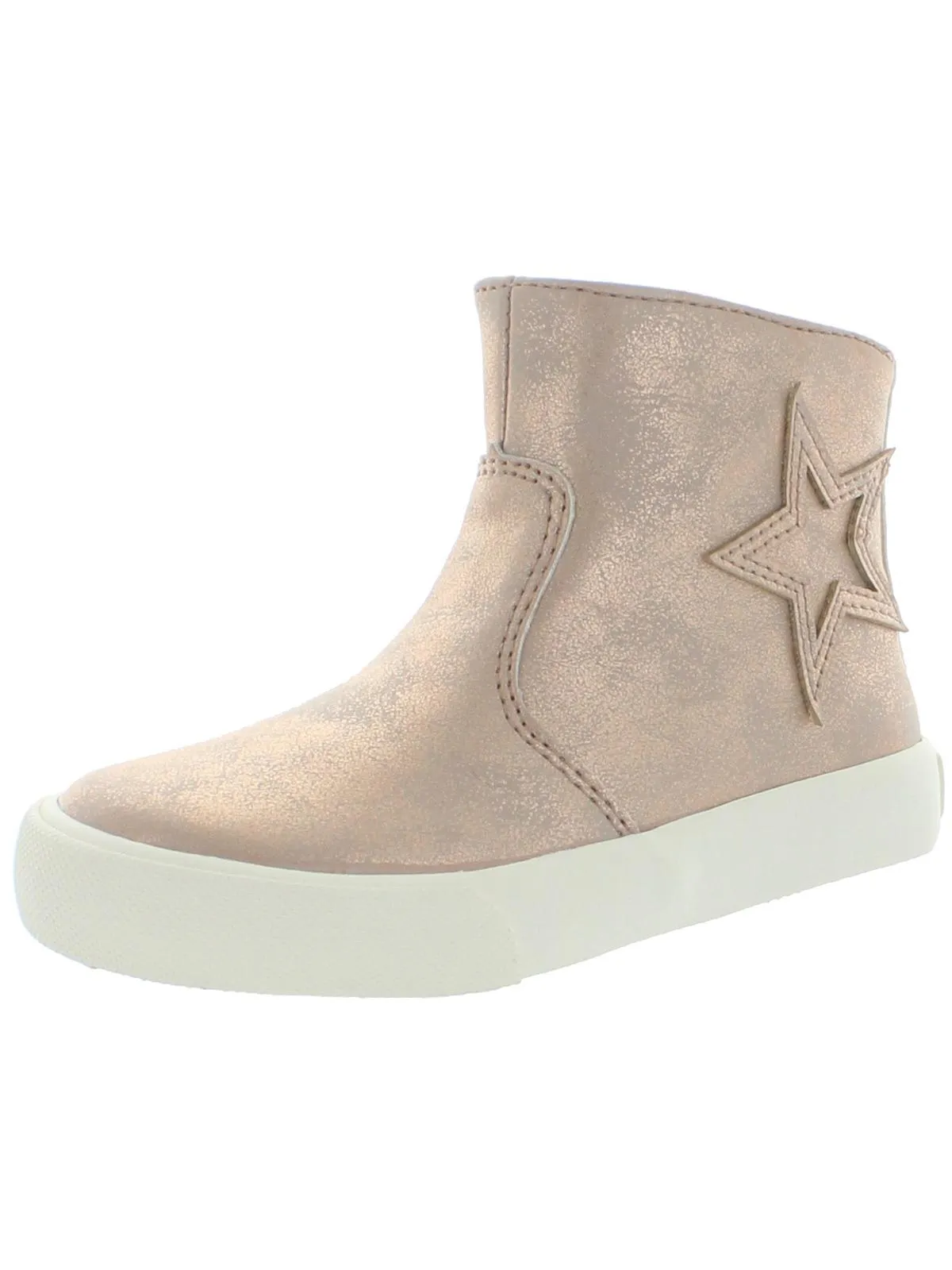 Bobby Girls Faux Leather Shimmer Casual Boots