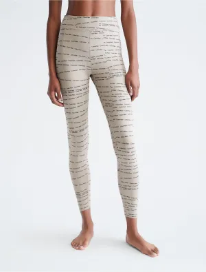 Calvin Klein CK Sport Embossed Icon High Waist Full Length Leggings - Women