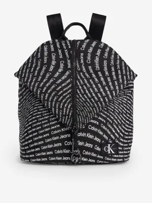 Calvin Klein Kids Logo Backpack in Black (36cm)