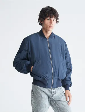 Calvin Klein Matte Zip Bomber Jacket - Men