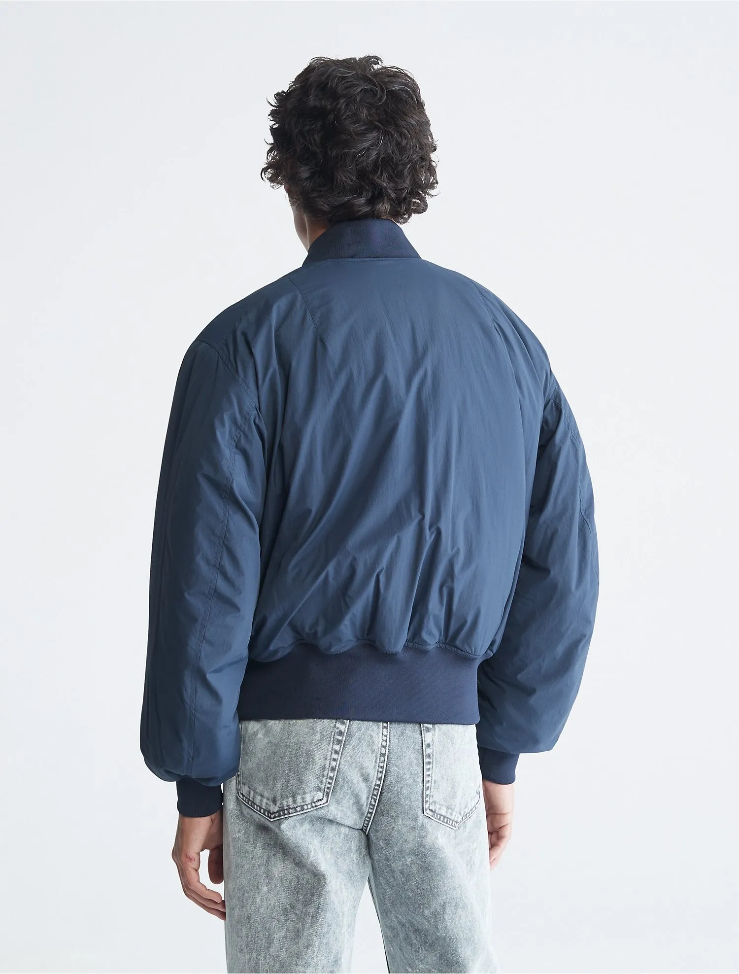 Calvin Klein Matte Zip Bomber Jacket - Men