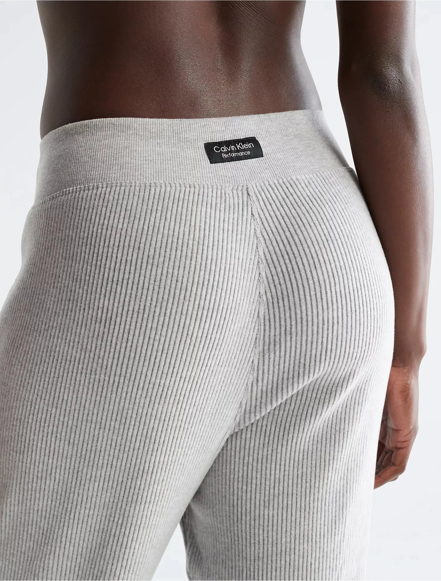 Calvin Klein Performance Ribbed High Waist Pleated Joggers - Women