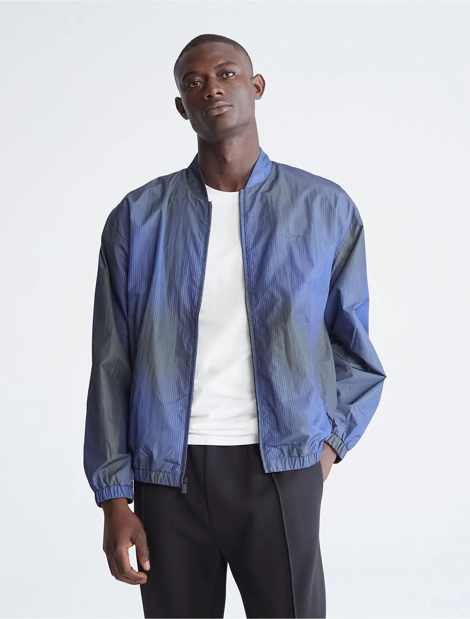 Calvin Klein Printed Zip Bomber Jacket - Men