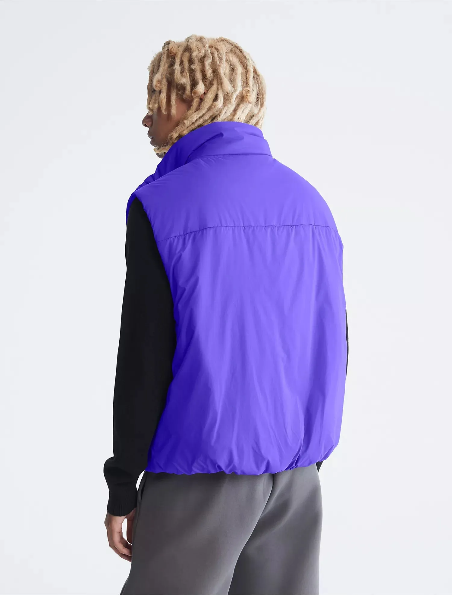 Calvin Klein Recycled Nylon Full Zip Puffer Vest - Men