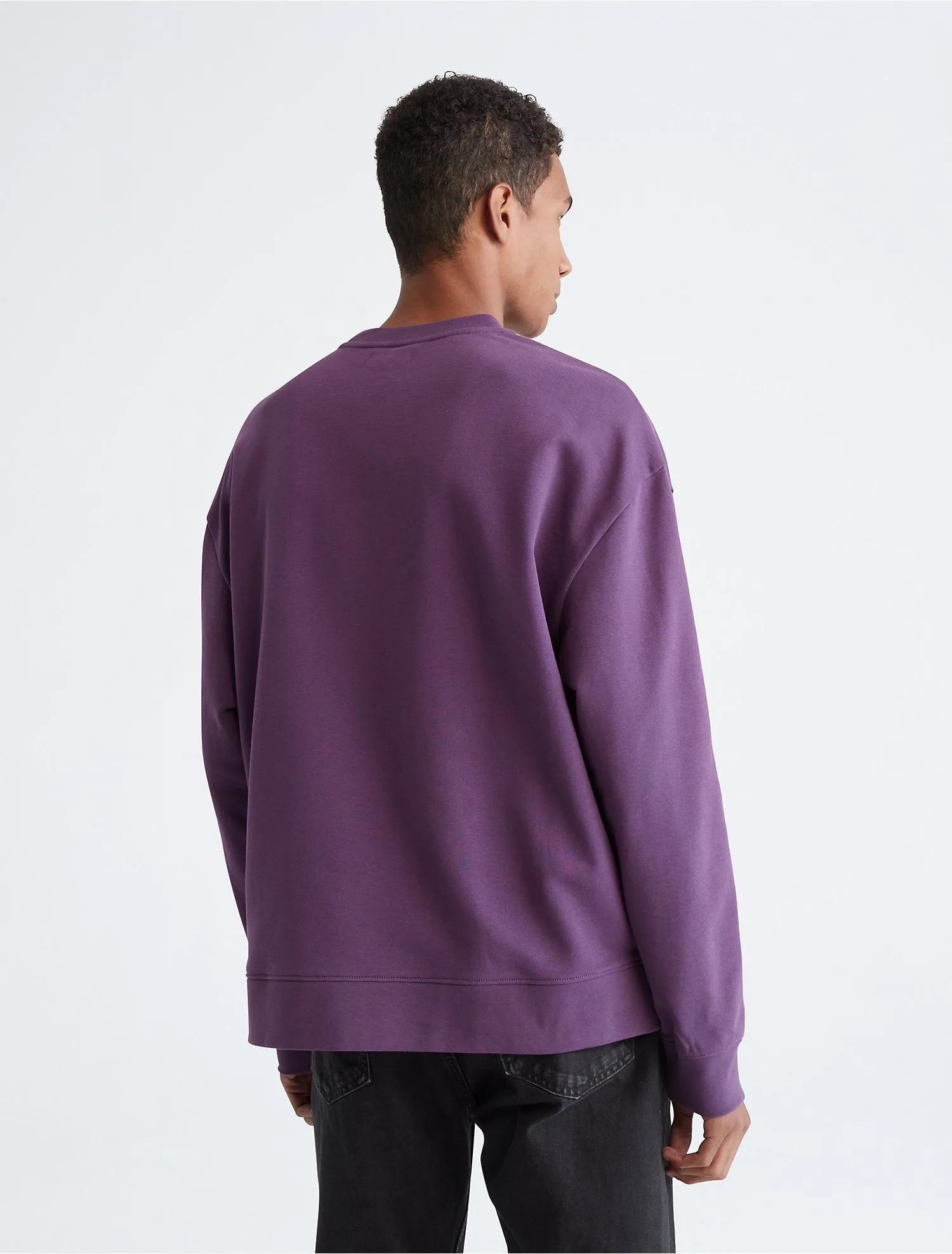 Calvin Klein Relaxed Fit Standard Logo Crewneck Sweatshirt - Men