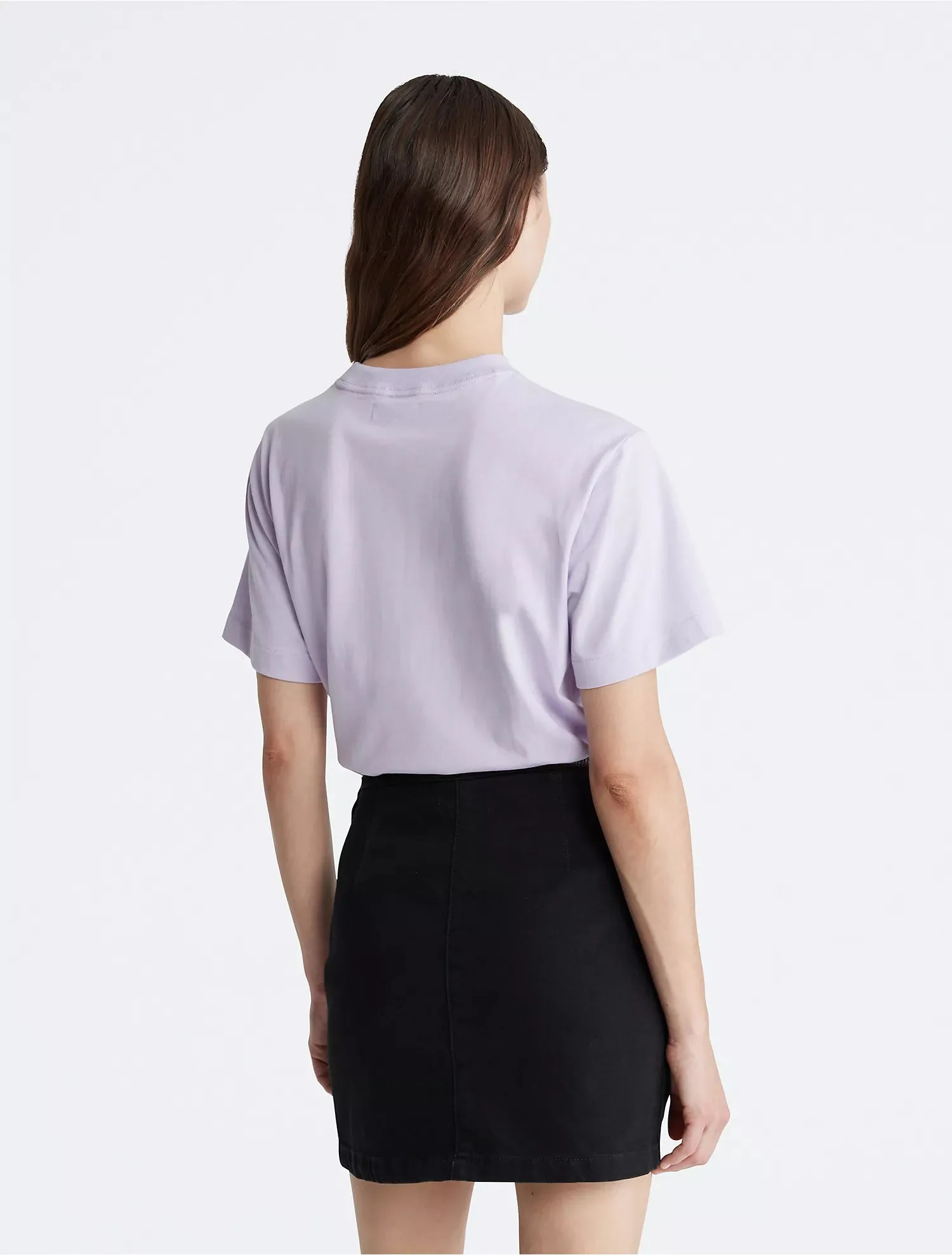 Calvin Klein Relaxed Fit Standard Logo Crewneck T-Shirt - Women