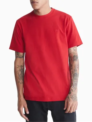 Calvin Klein Smooth Cotton Solid Crewneck T-Shirt - Men