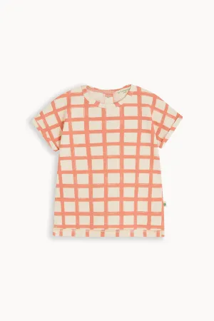 Checker Jersey Tee (Terracotta)