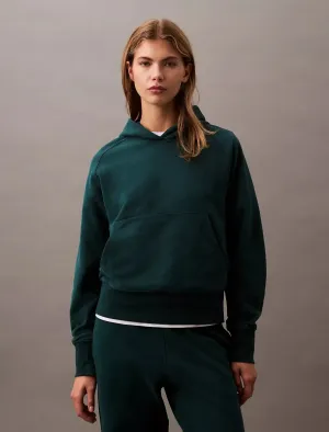 CK Logo Cotton Terry Hoodie - Women