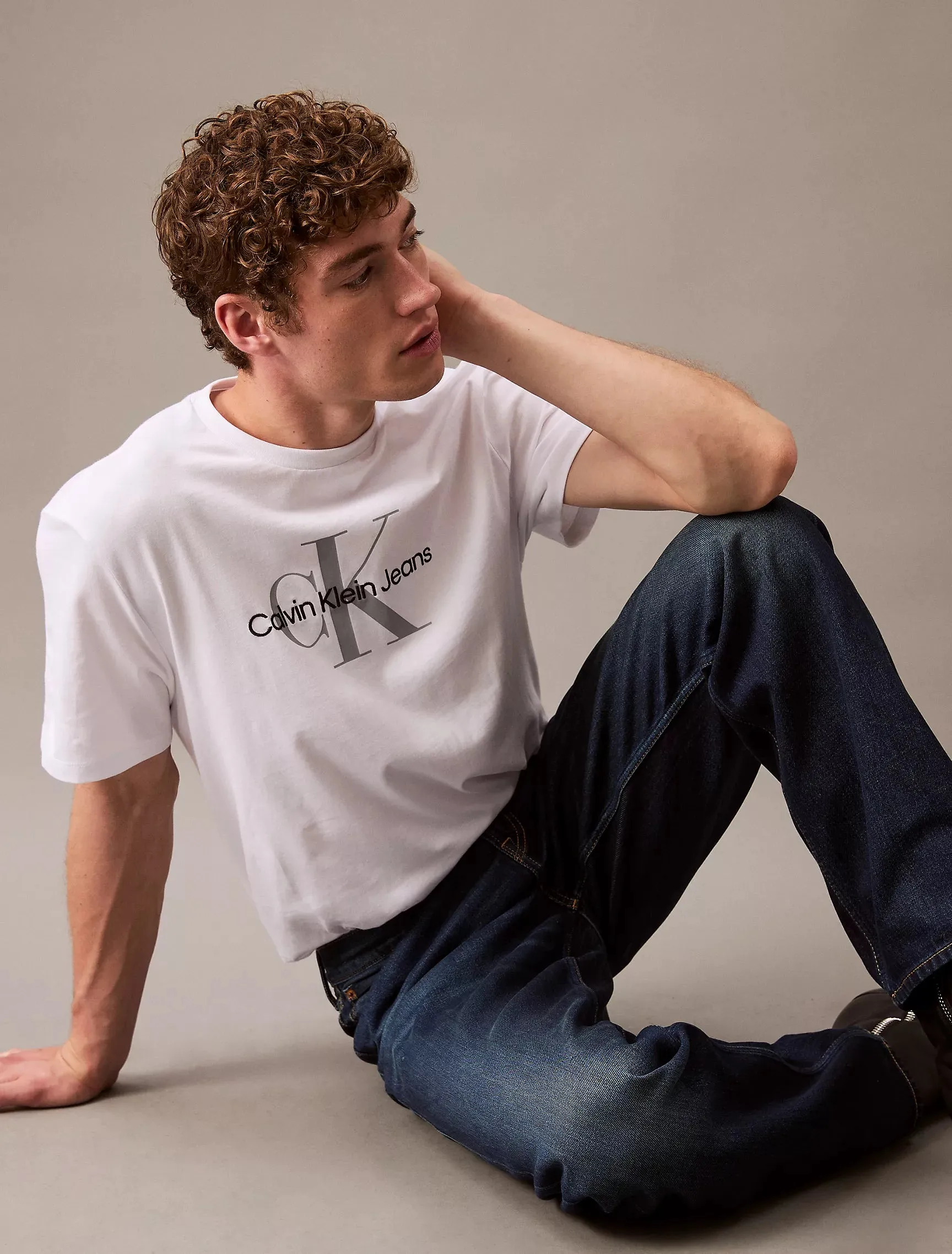 CK Monogram Logo Tee - Men