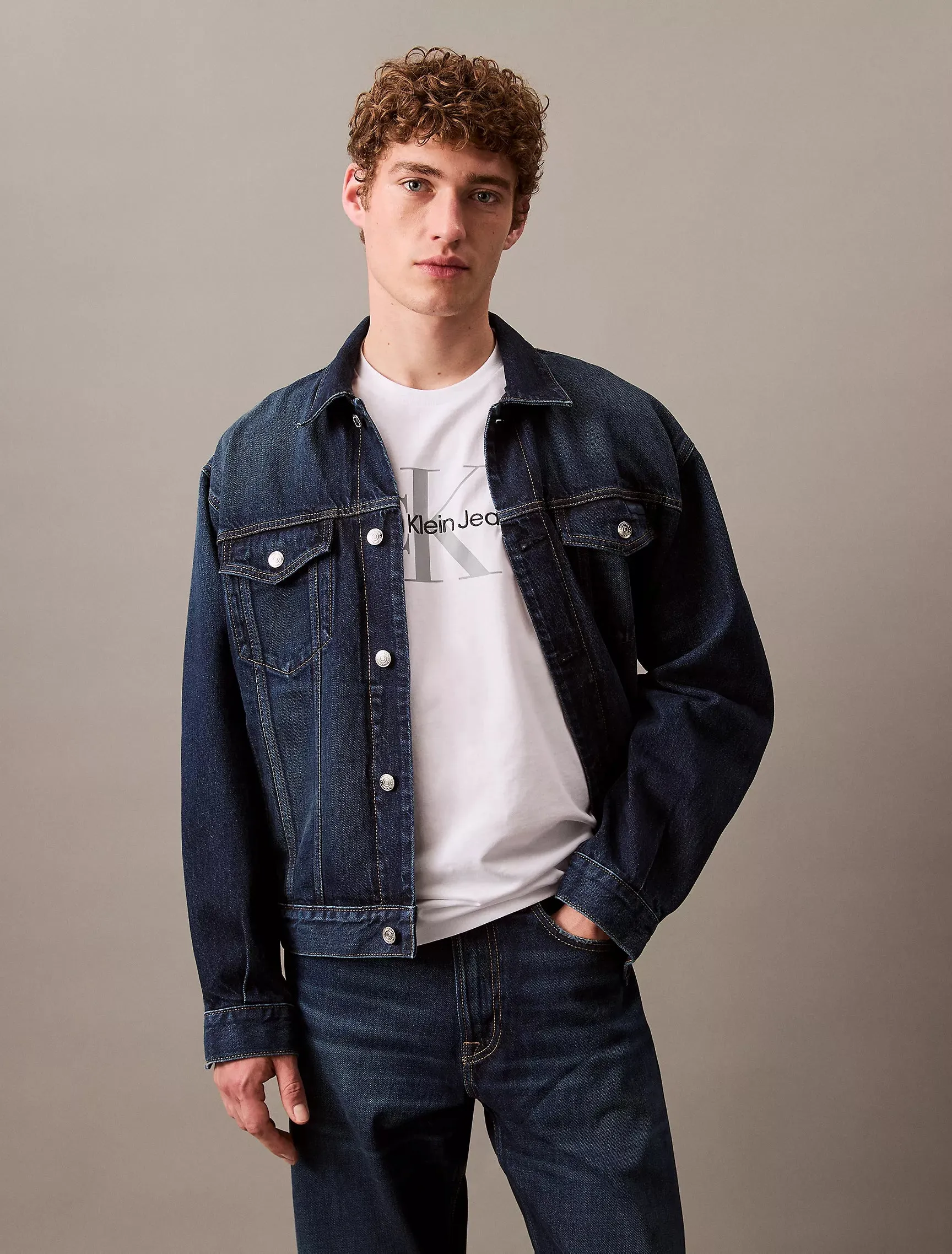 CK Monogram Logo Tee - Men
