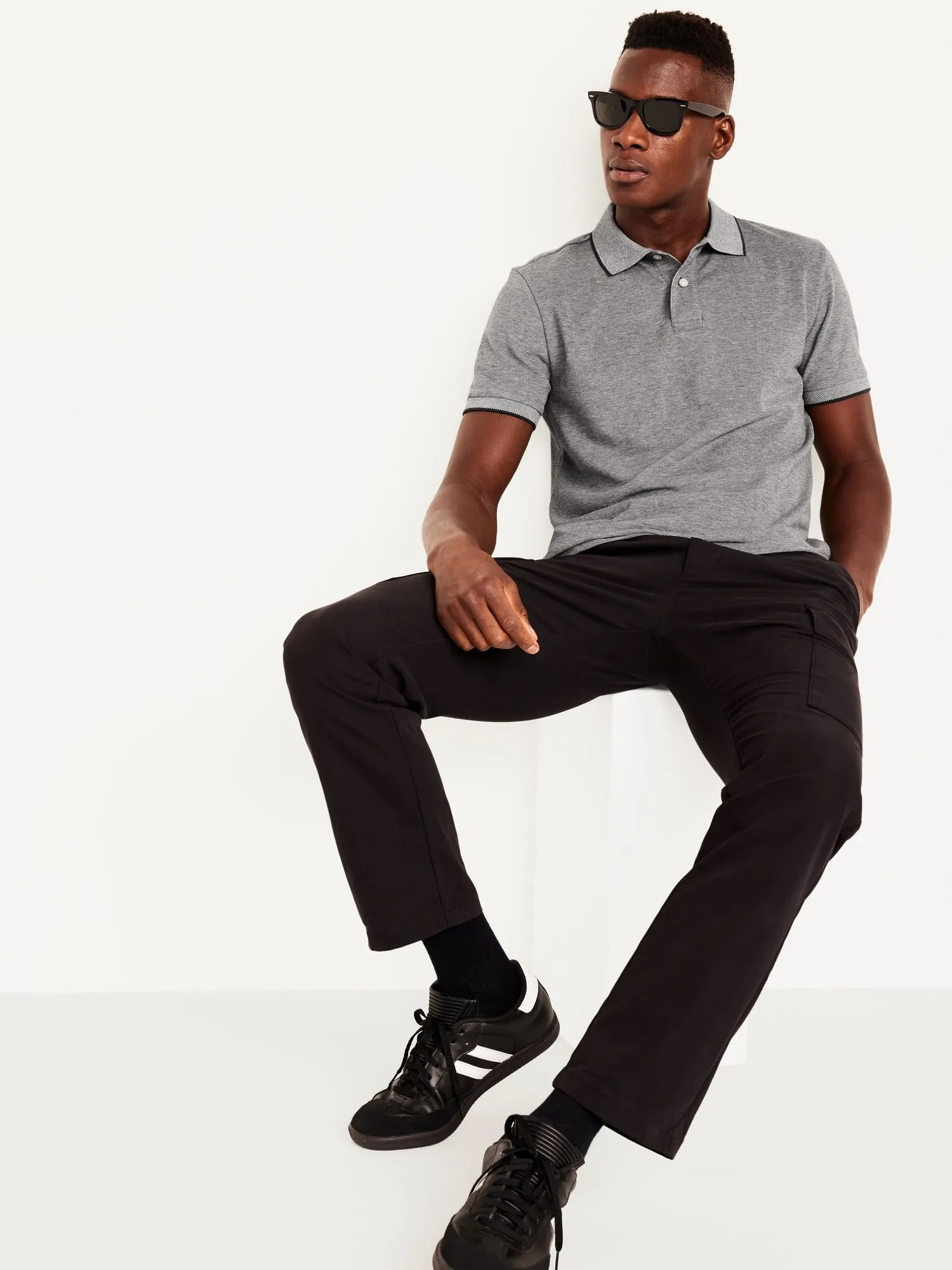 Classic Fit Pique Polo For Men