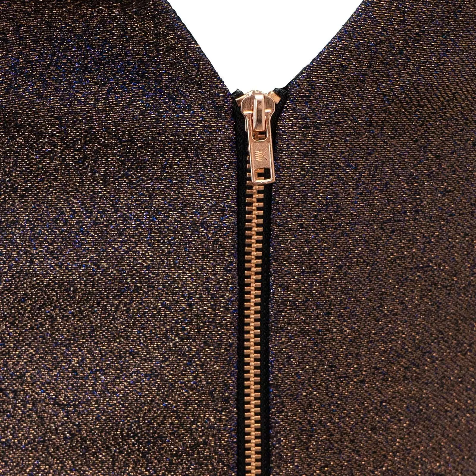 Coast Blue & Copper Glitter Effect Dress