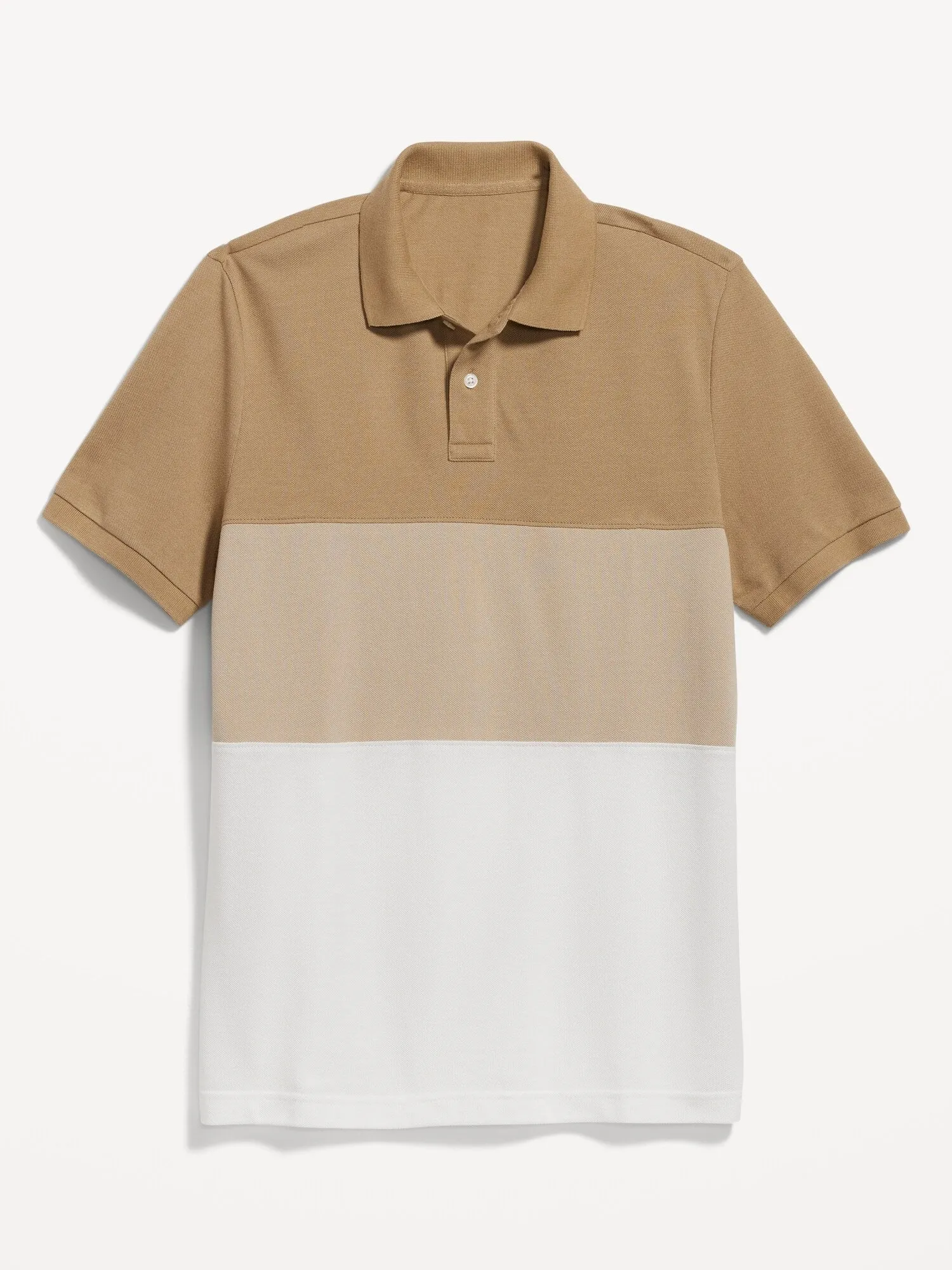 Color-Block Classic Fit Pique Polo for Men