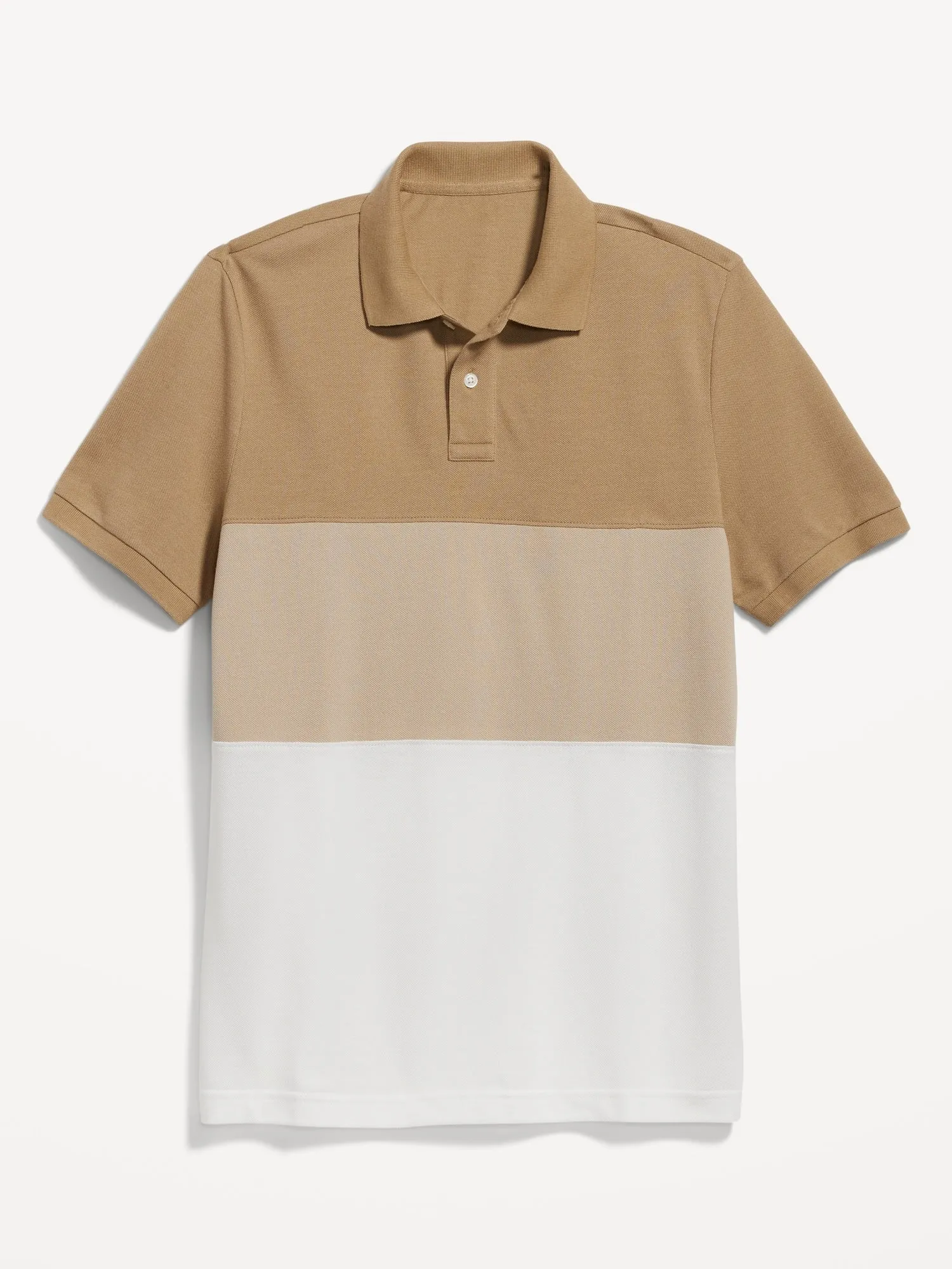 Color-Block Classic Fit Pique Polo for Men