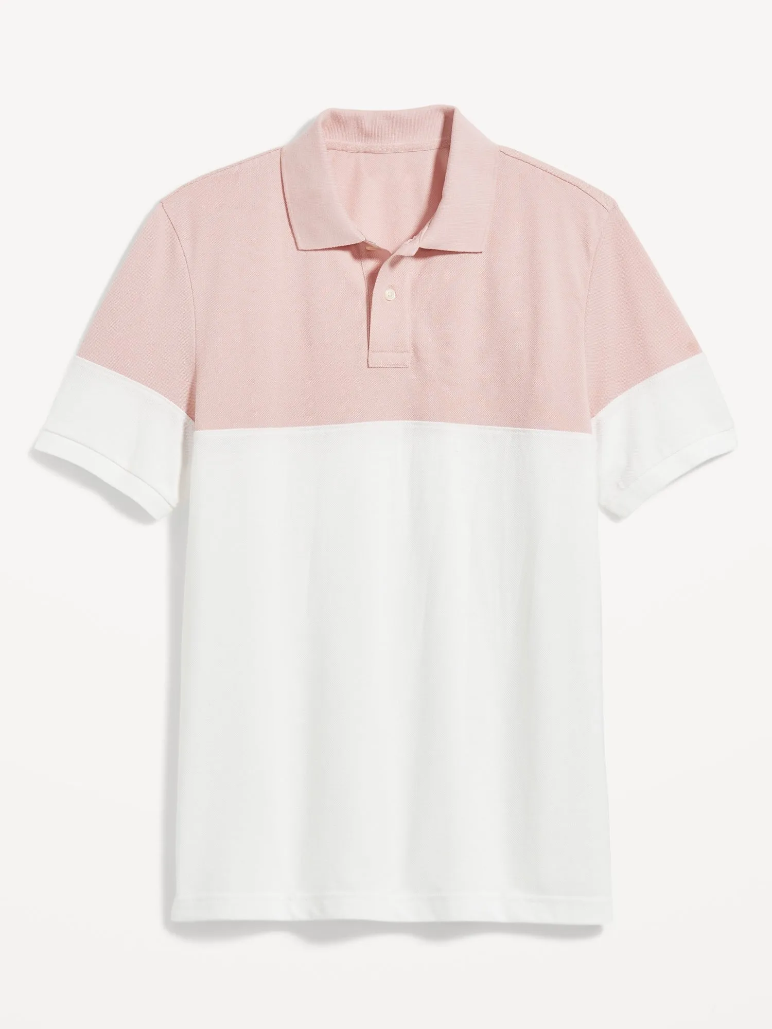 Color-block Classic Fit Pique Polo For Men