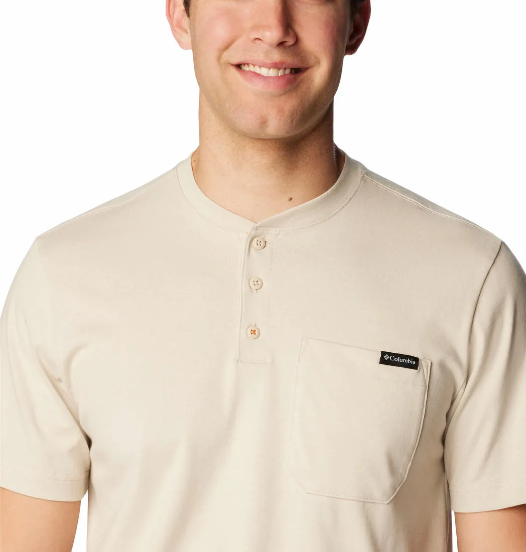 Columbia Men Beige Landroamer Henley Tshirt