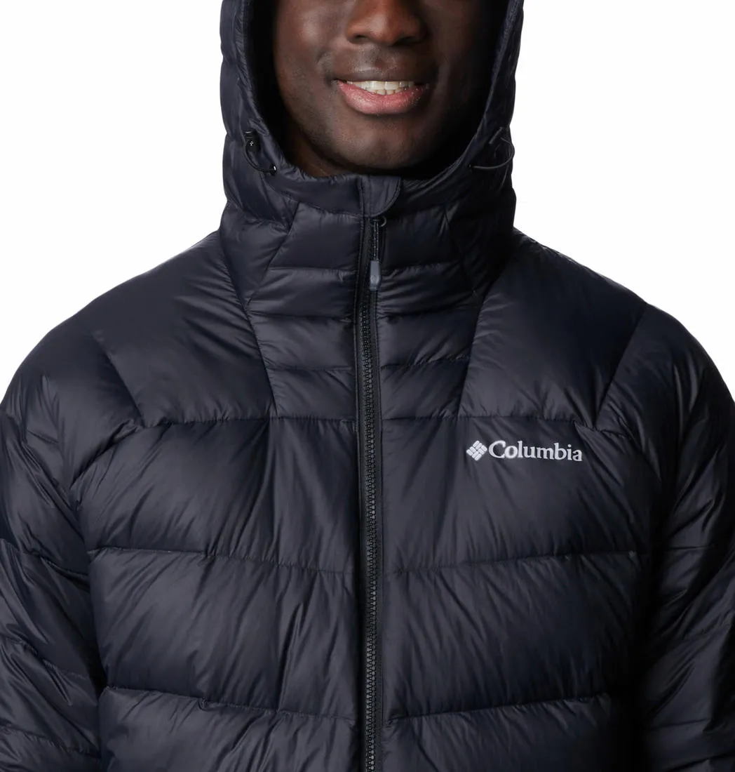 Columbia Men Black Omni-Heat Infinity Centennial Creek II Hooded Down Jacket