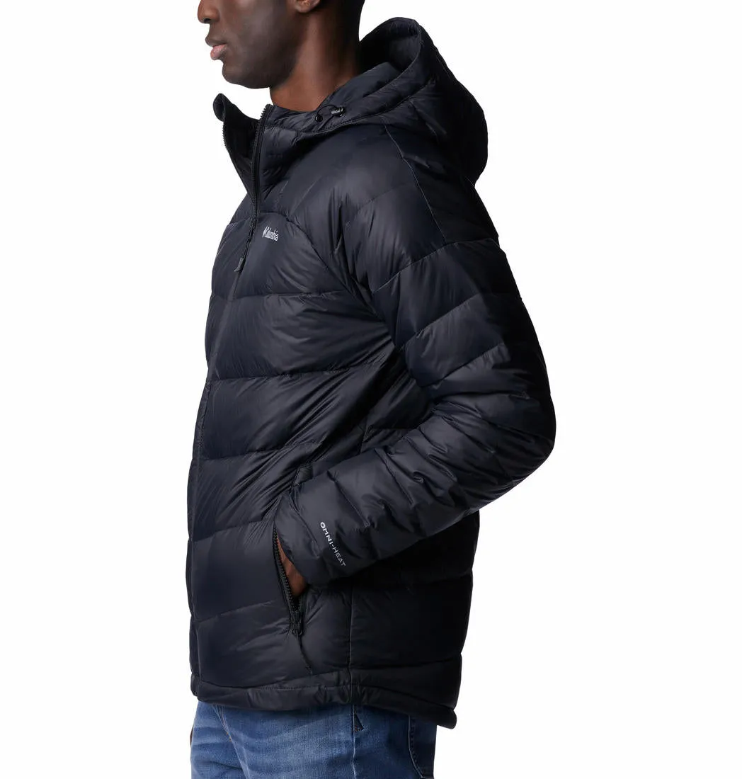 Columbia Men Black Omni-Heat Infinity Centennial Creek II Hooded Down Jacket