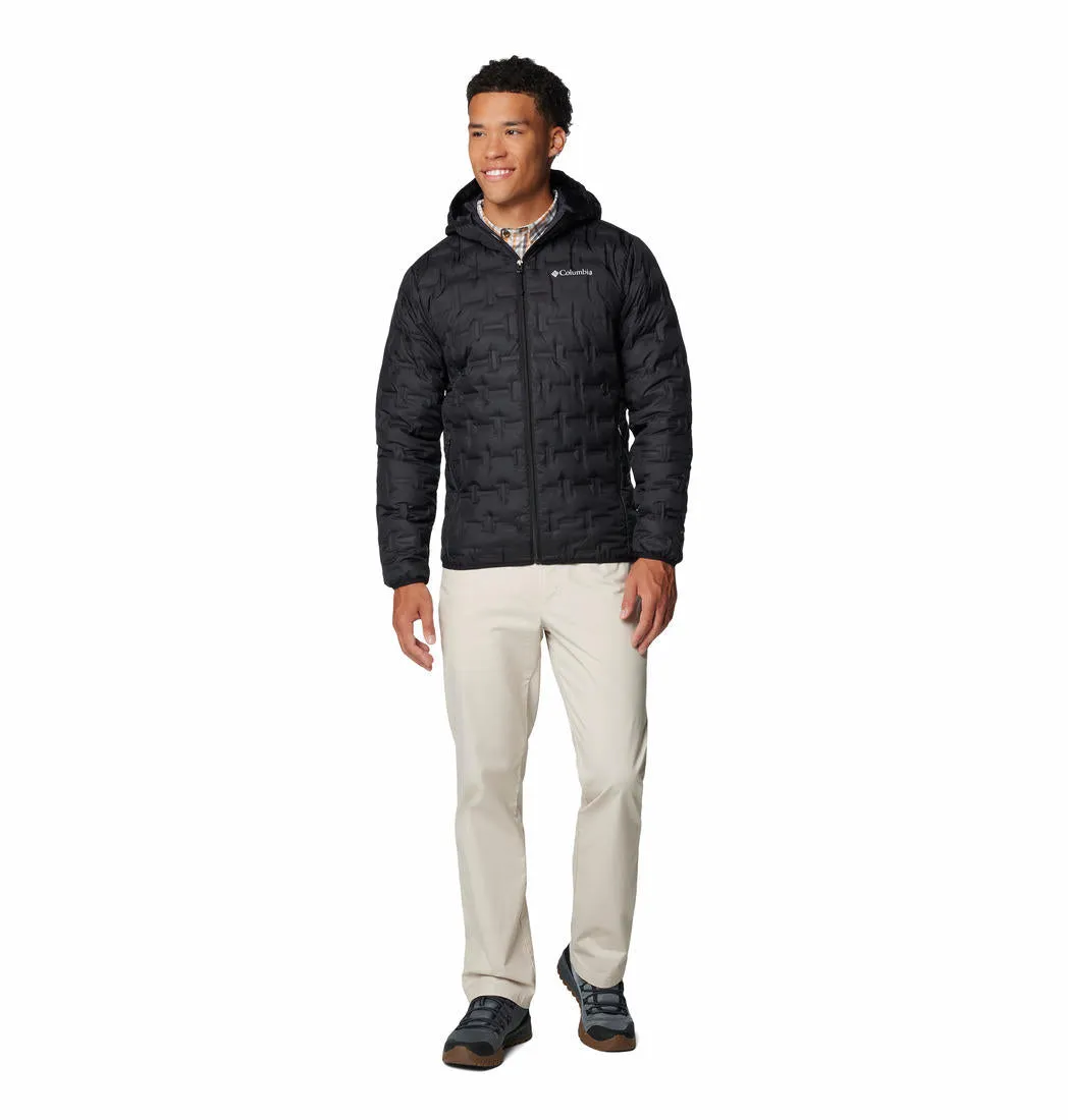 Columbia Men Black Omni-Heat Reflective Delta Ridge II Hooded Down Jacket