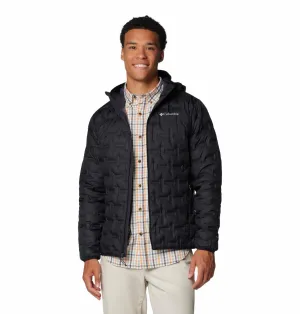 Columbia Men Black Omni-Heat Reflective Delta Ridge II Hooded Down Jacket