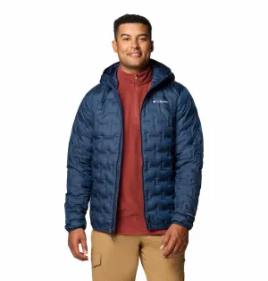 Columbia Men Blue Omni-Heat Reflective Delta Ridge II Hooded Down Jacket