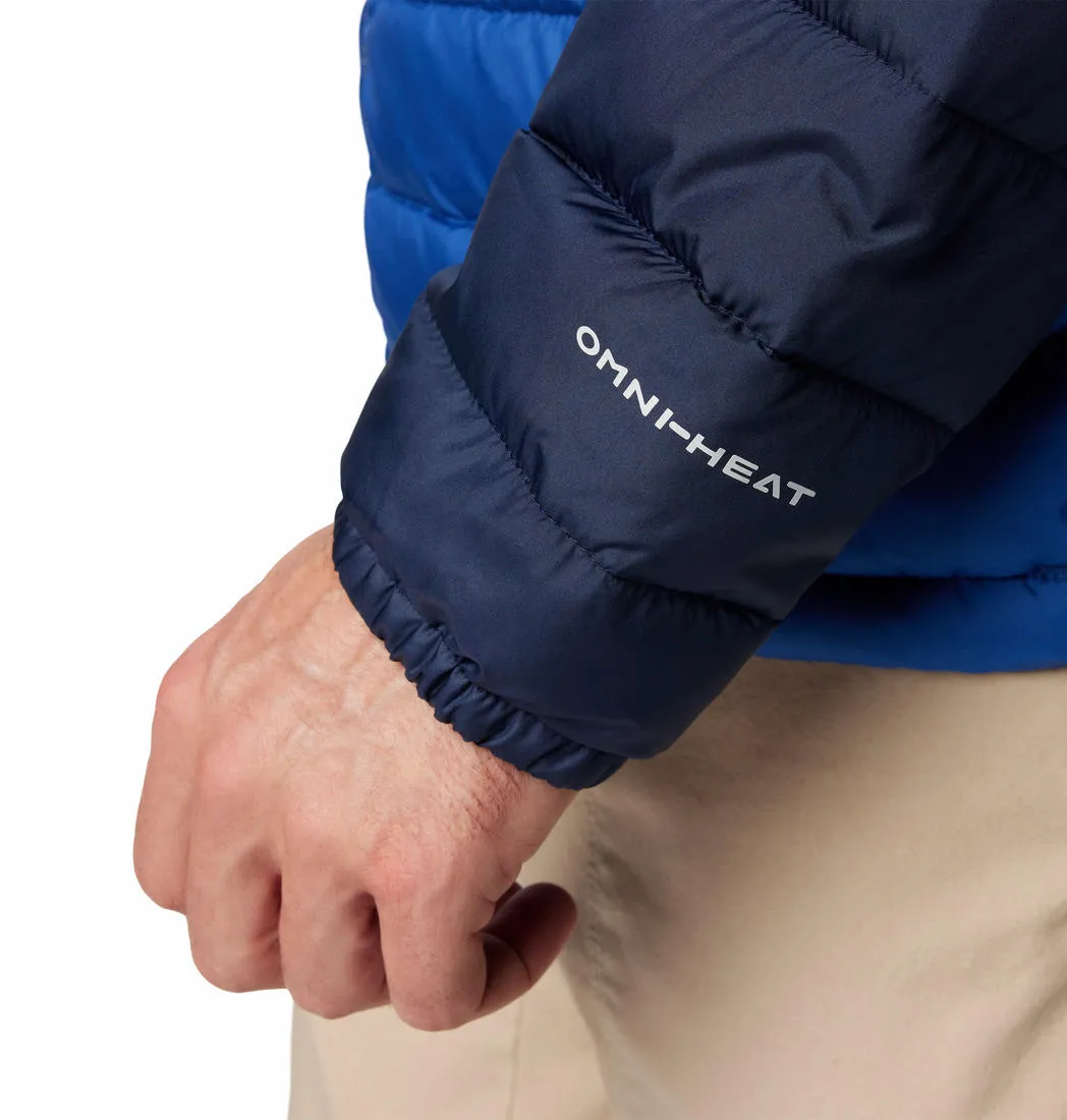Columbia Men Blue Omni-Heat Reflective Powder Lite II Hooded Jacket
