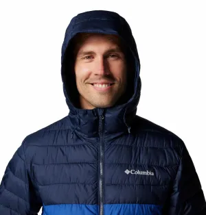 Columbia Men Blue Omni-Heat Reflective Powder Lite II Hooded Jacket