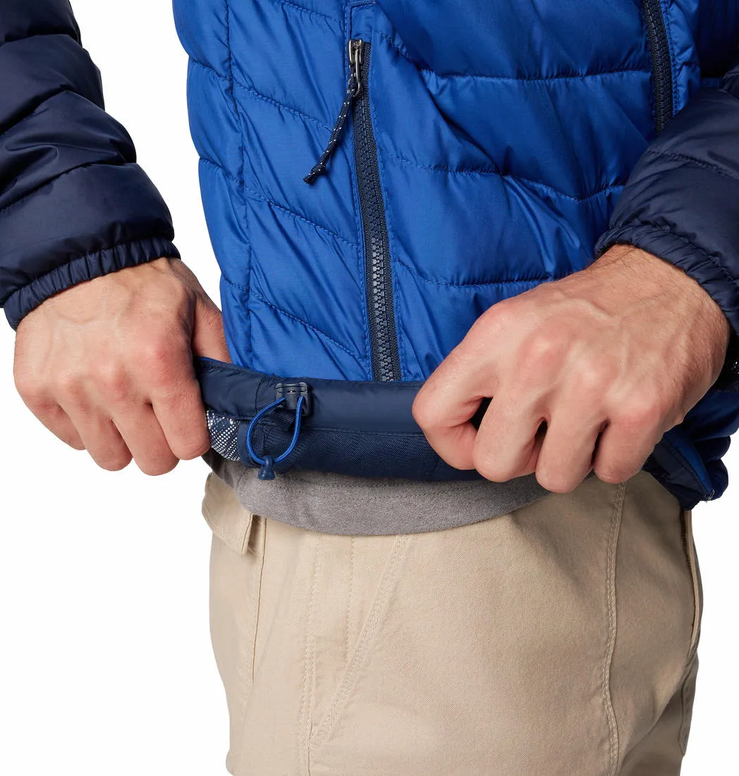 Columbia Men Blue Omni-Heat Reflective Powder Lite II Hooded Jacket