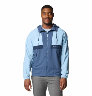 Columbia Men Blue Omni-Shade Spire Valley Hooded Windbreaker Jacket