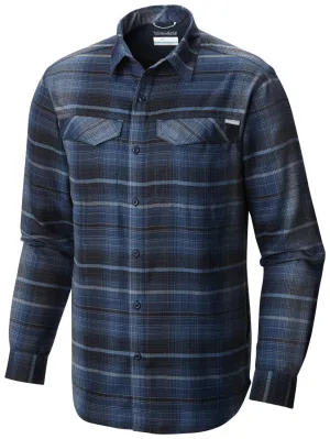Columbia Men Blue Omni-Wick Silver Ridge Flannel Long Sleeve Shirt